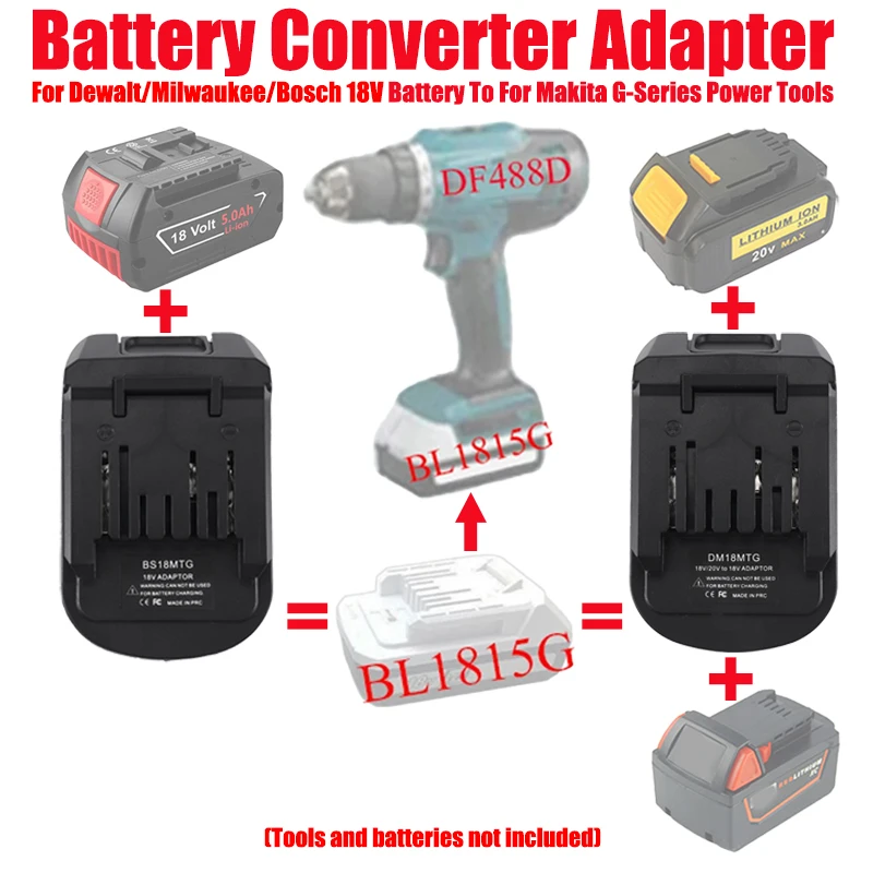 Адаптер аккумулятора alasicka dm18mtg
