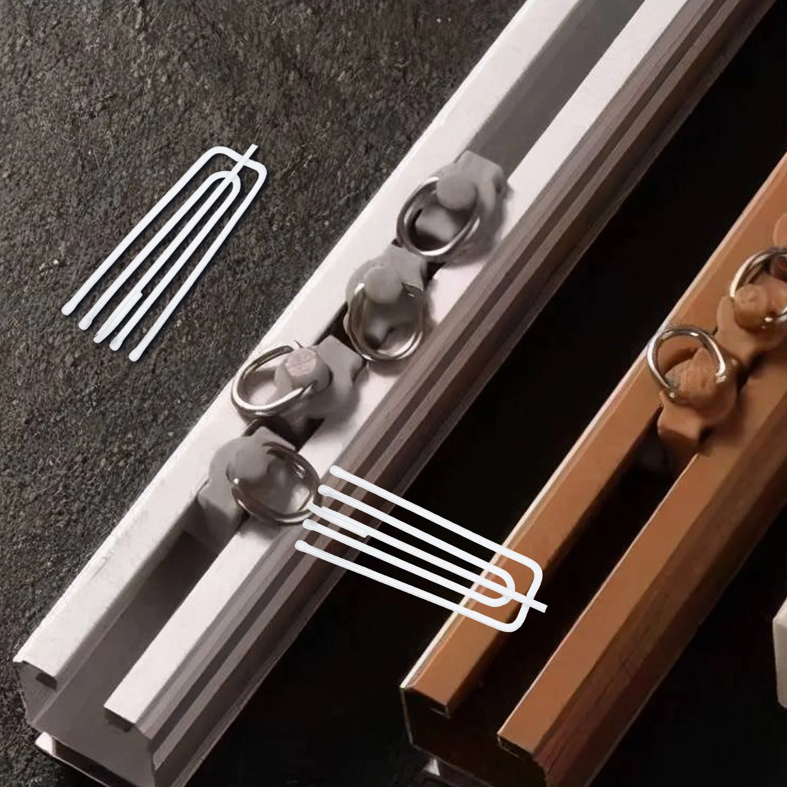 Крючки для штор из нержавеющей стали с 4 зубцами - Фотография_3