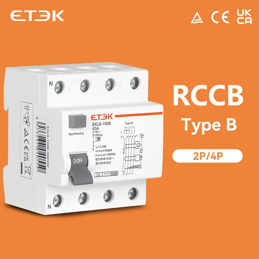 Автоматический выключатель etek rcd rccb