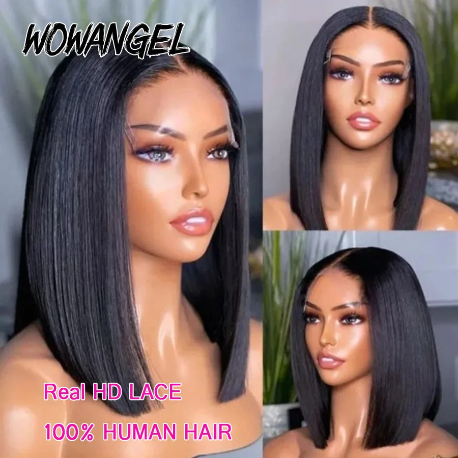 Wowangel прямой парик боб 5x5 hd - Фотография_3