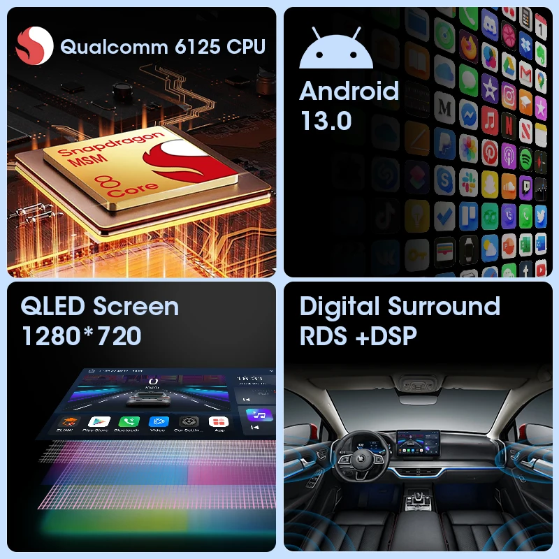 Srnubi 2 din android 13 автомобильный - Фотография_2