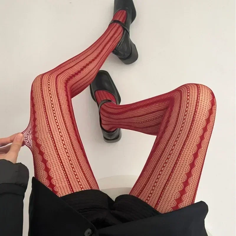 Женские сексуальные кружевные ажурные чулки в стиле лолиты - Фотография_6