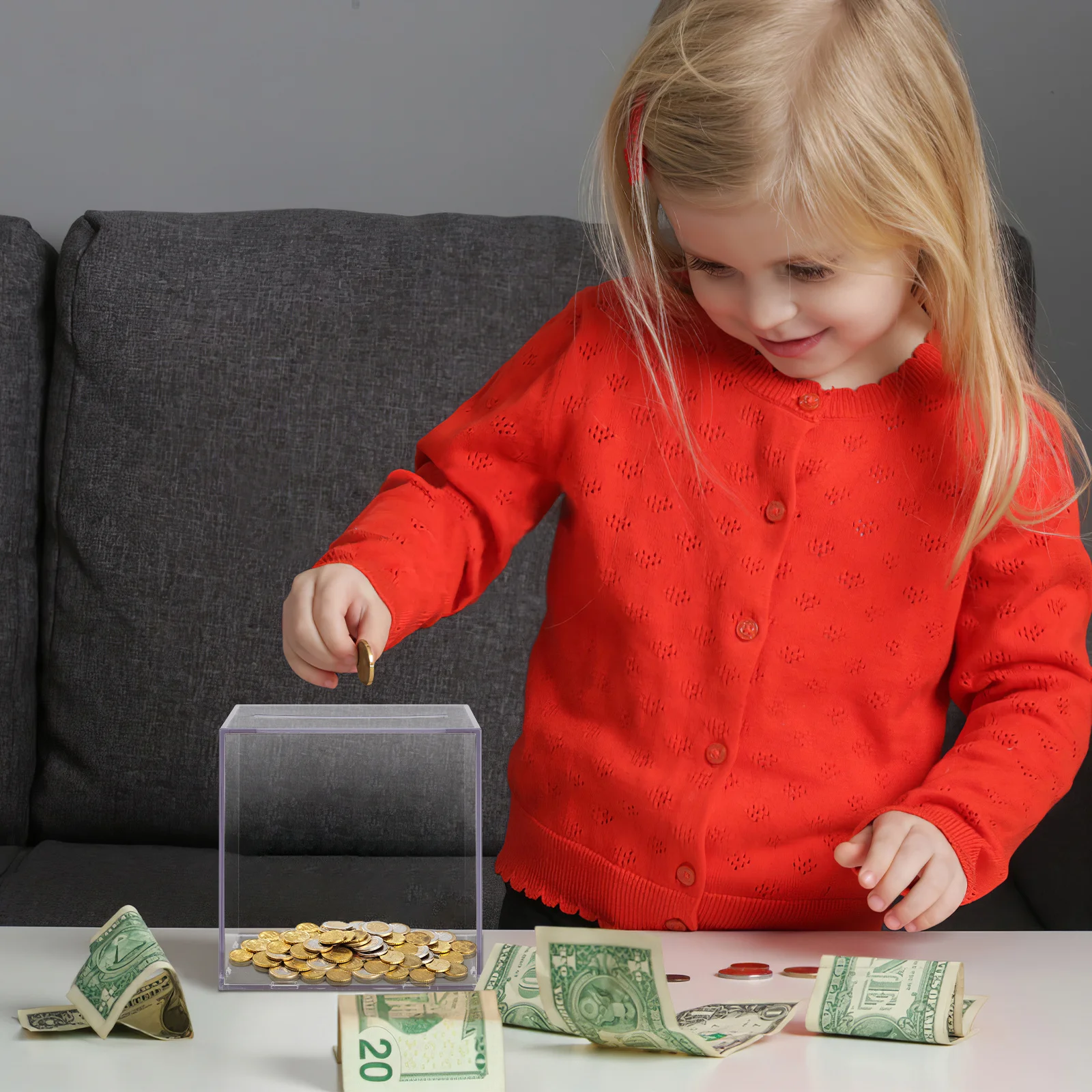 Прозрачная акриловая копилка - Фотография_3