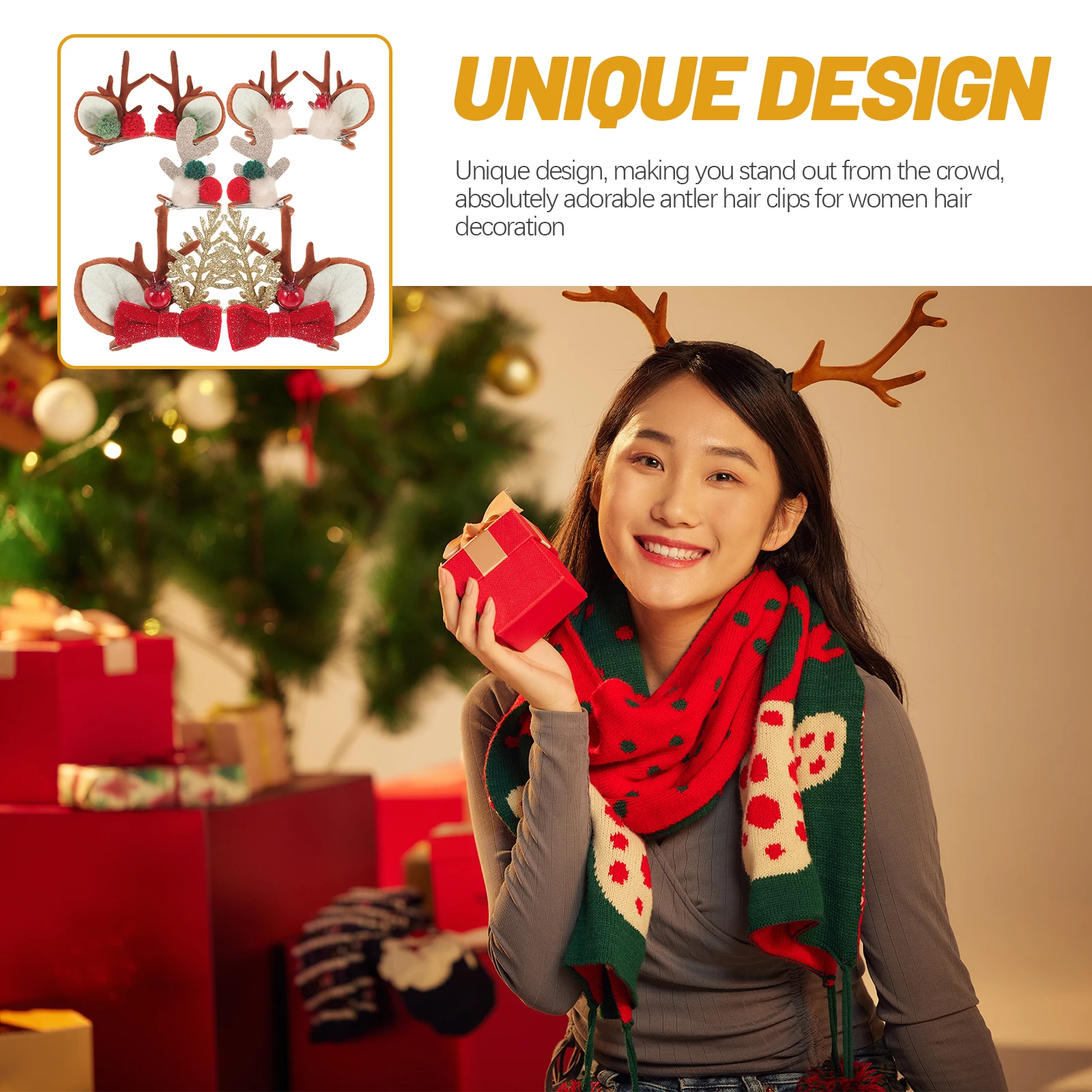 4 пары ювелирных изделий из рога лося