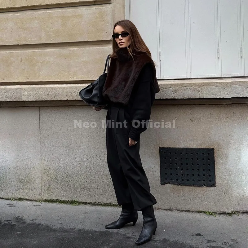 Neo mint eco mink fur майка без - Фотография_2