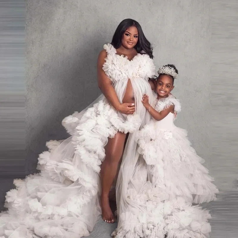 Вечерние платья для мамы и девочек для фотографии - Фотография_4