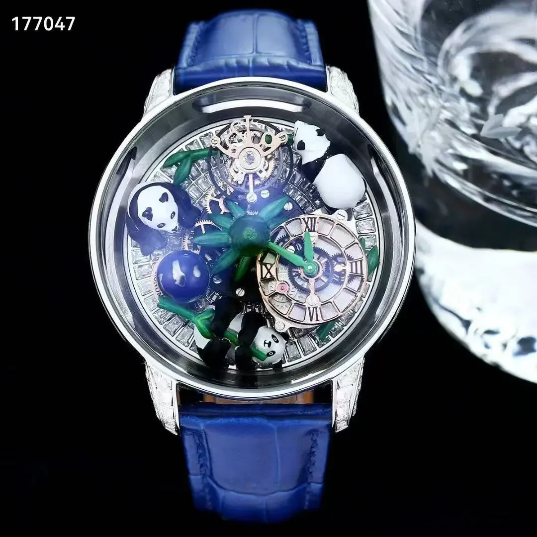 Водонепроницаемые механические часы celestial tourbillon panda