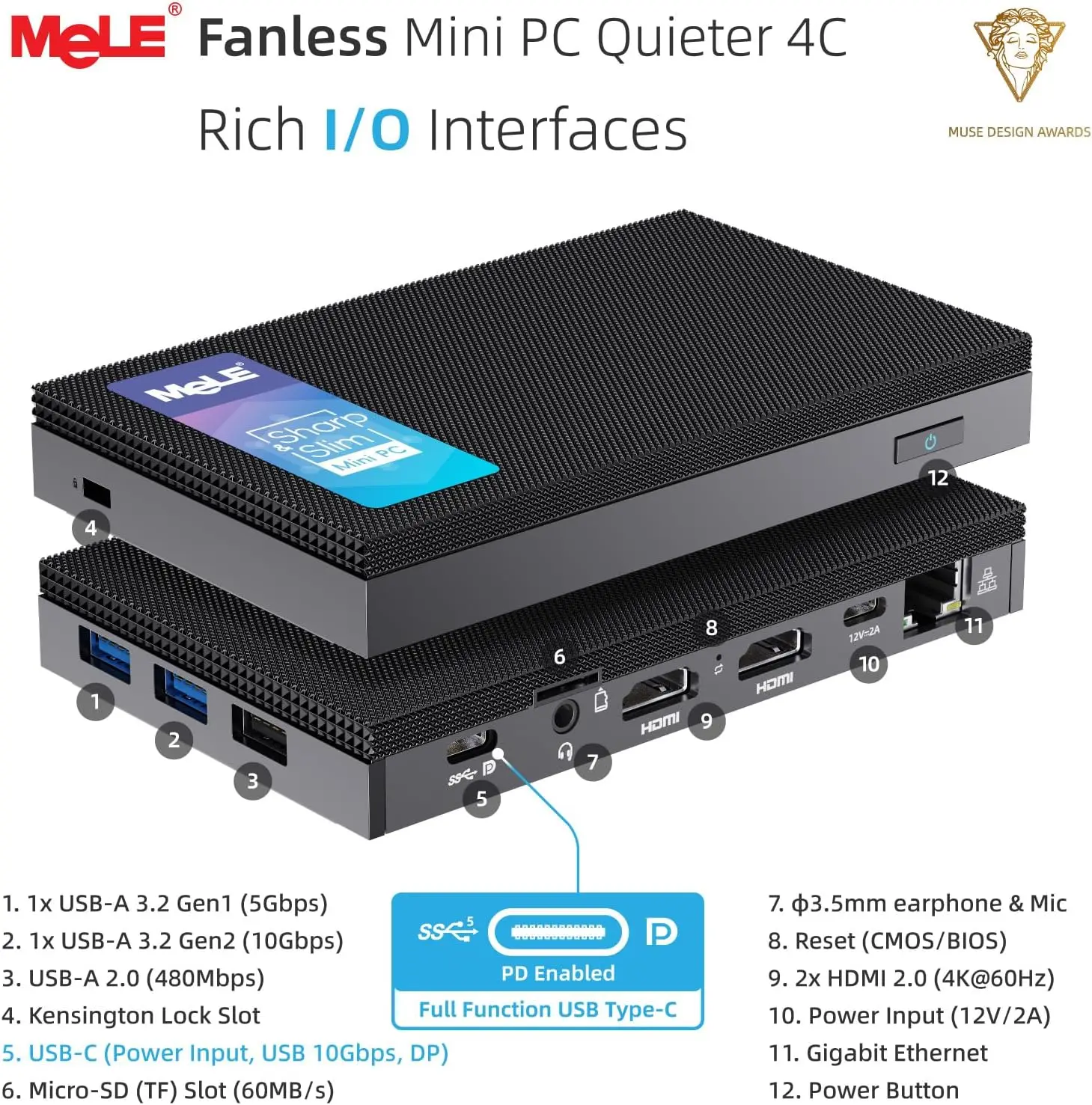Мини-пк mele quieter 4c n100 - Фотография_2