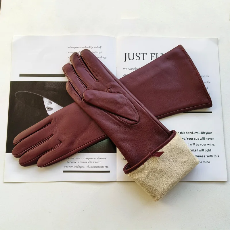 Новые женские длинные перчатки - Фотография_6