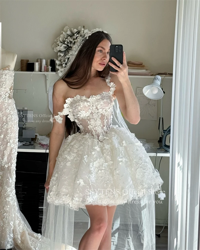Ssytens милые короткие свадебные - Фотография_3