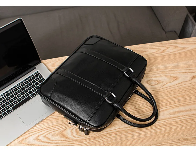 Портфель из натуральной кожи для мужчин - Фотография_6