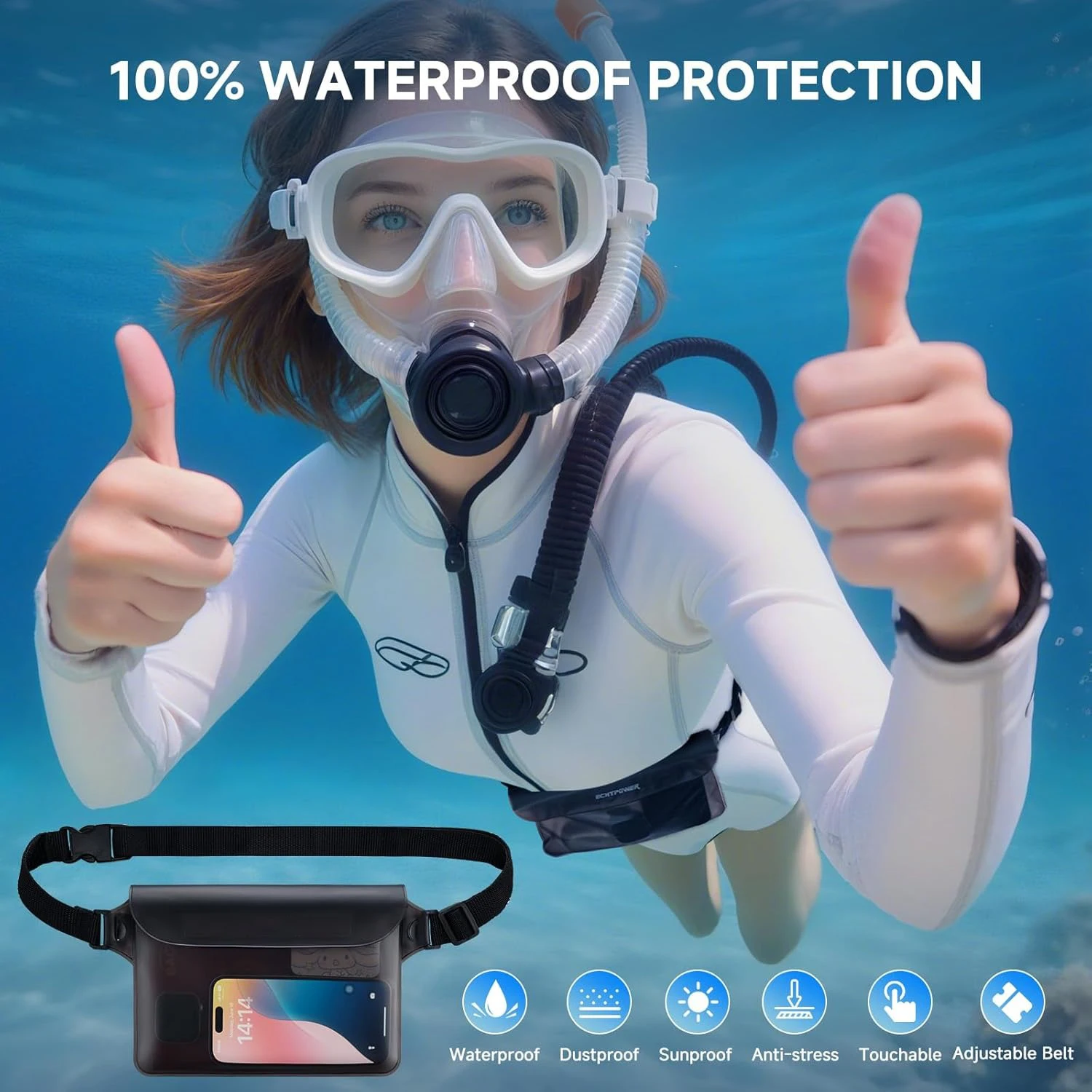 Водонепроницаемая поясная сумка - Фотография_3