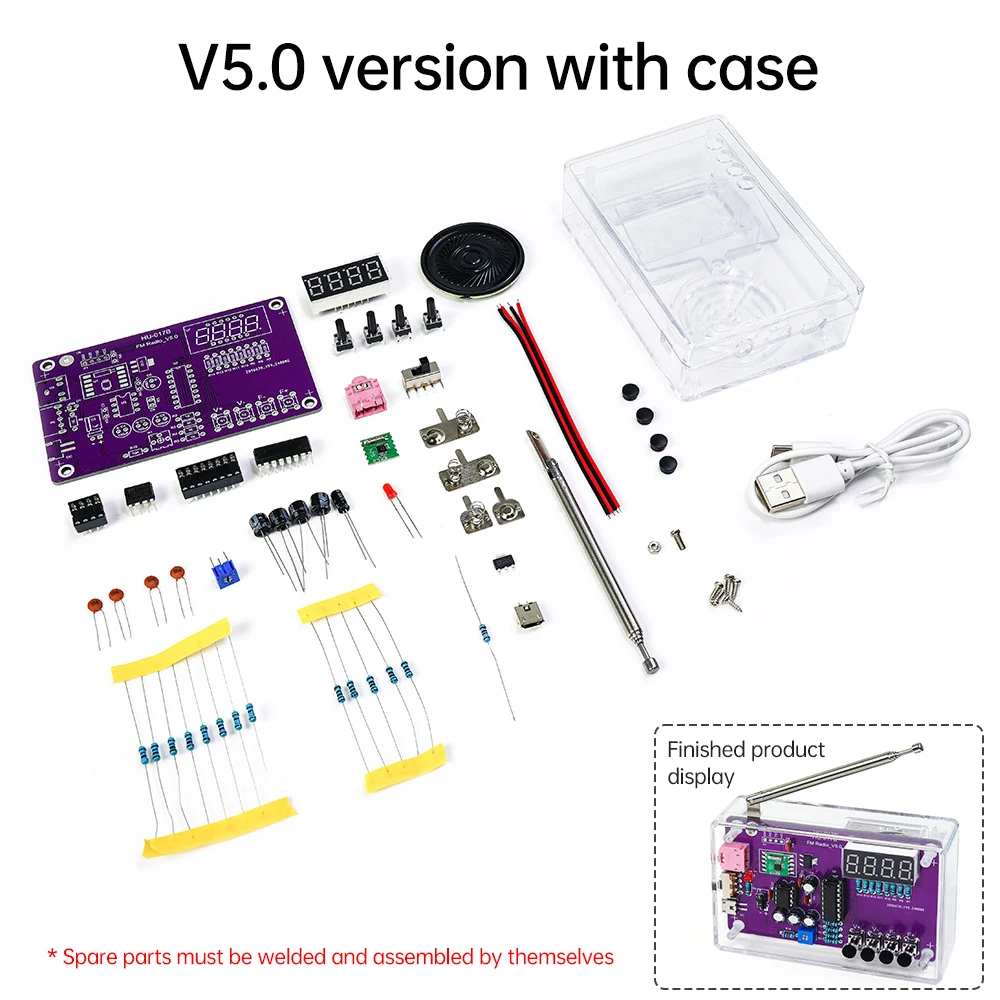 Hu-017a rda5807s radio kit fm diy - Фотография_2