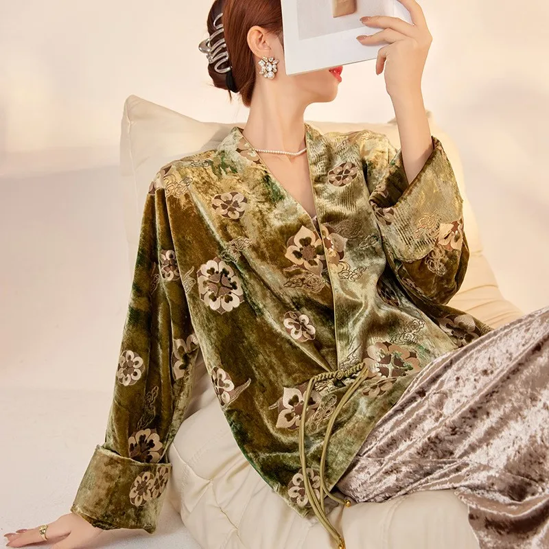 Новая шелковая бархатная блузка - Фотография_2