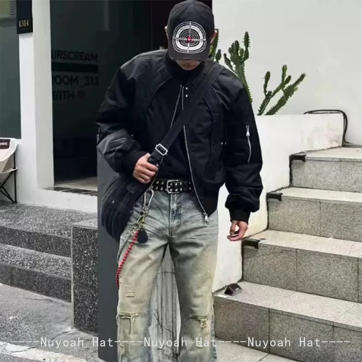 Новые бейсбольные кепки унисекс со сломанным стилем и вышивкой крестом - Фотография_4