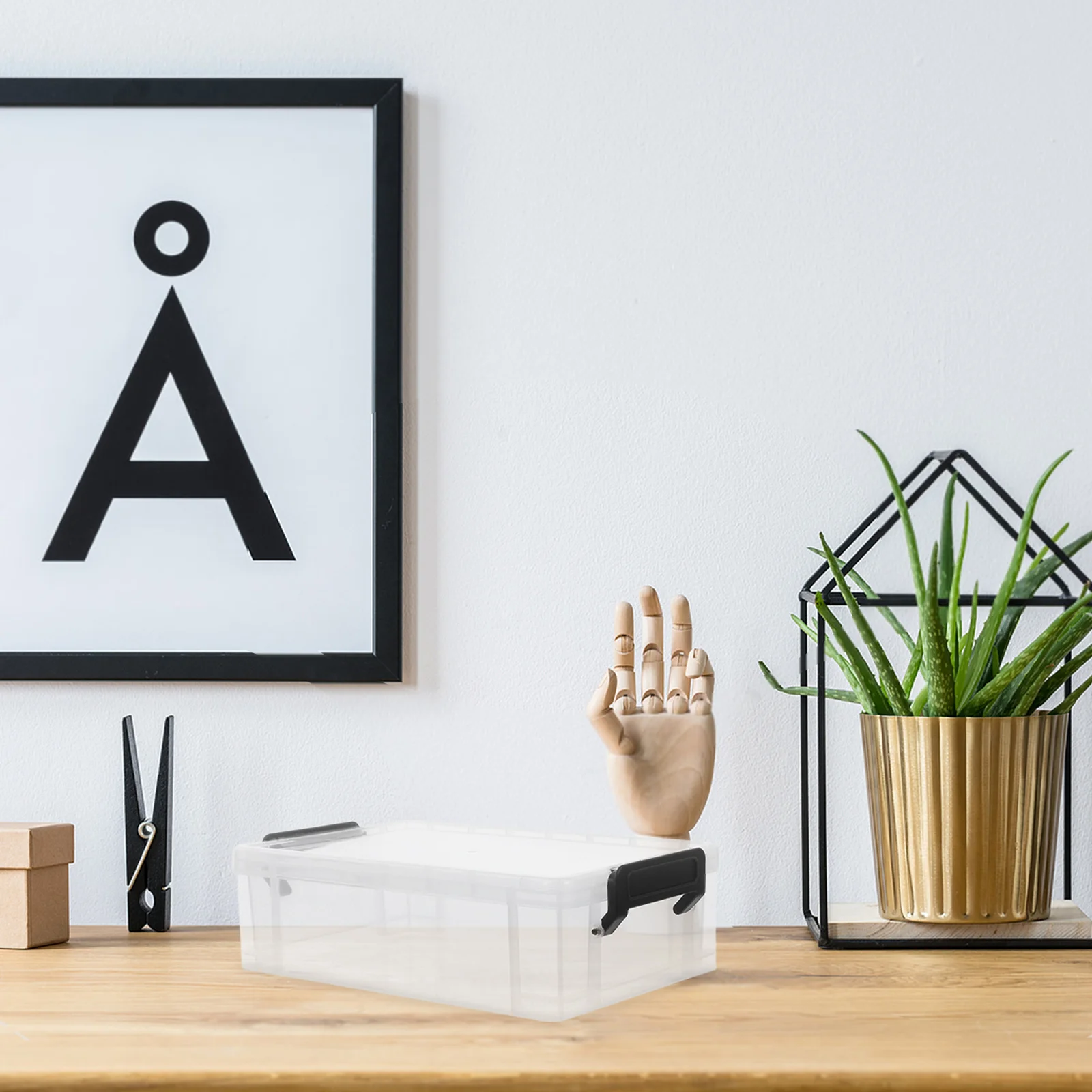 Прозрачный пластиковый пенал большой емкости