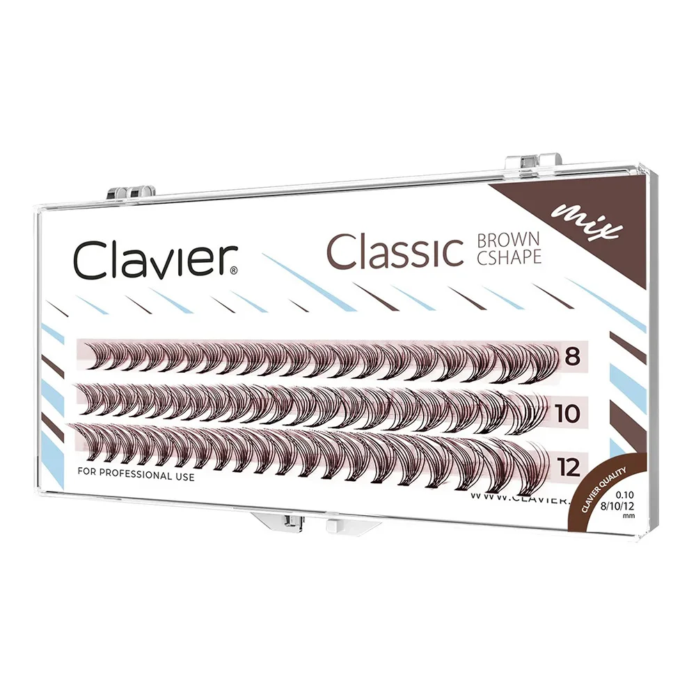 Классические коричневые ресницы clavier