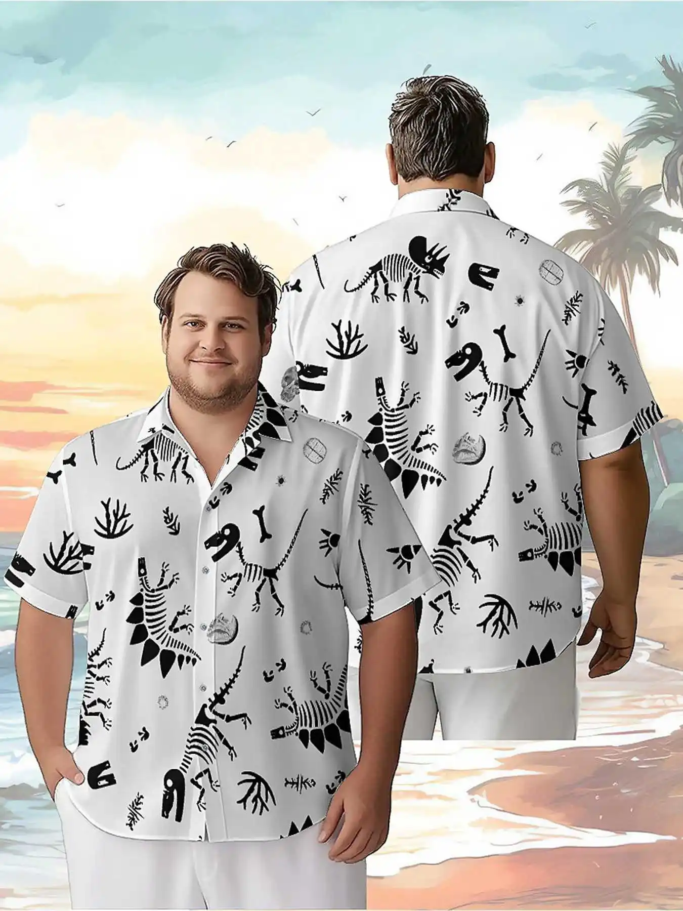 Мужские гавайские рубашки больших