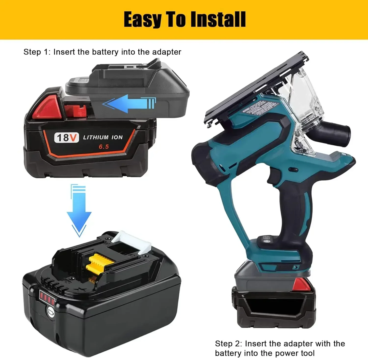 Адаптер для аккумулятора milwaukee для dewalt 18 в 20 в - Фотография_3