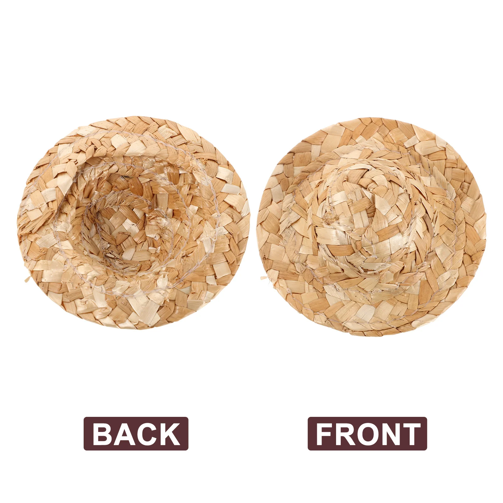 Миниатюрные тканые шапки с травой - Фотография_2