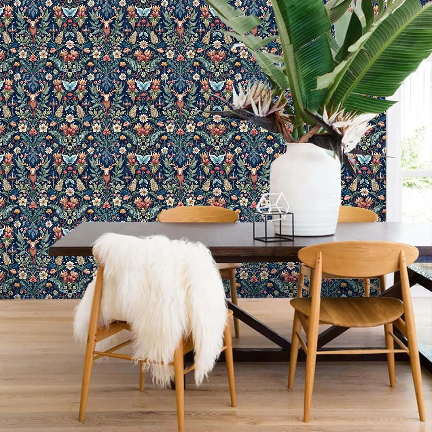 Обои с кожурой и наклейкой оленя - Фотография_2