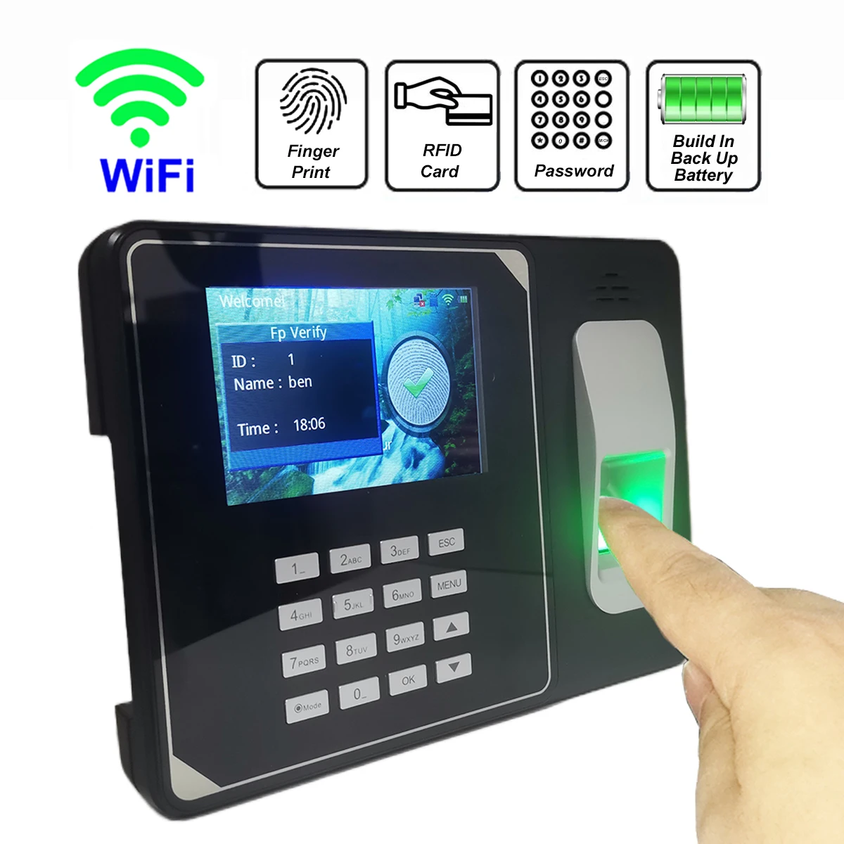 Wi-fi 4000 мач аккумулятор биометрический