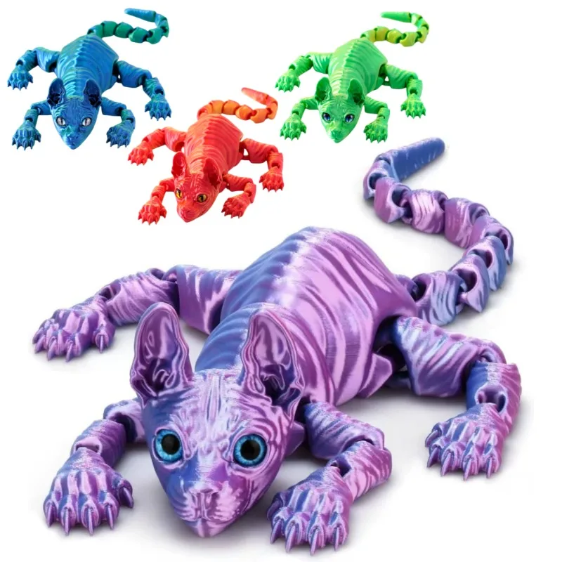 3d печатный кот-сфинкс