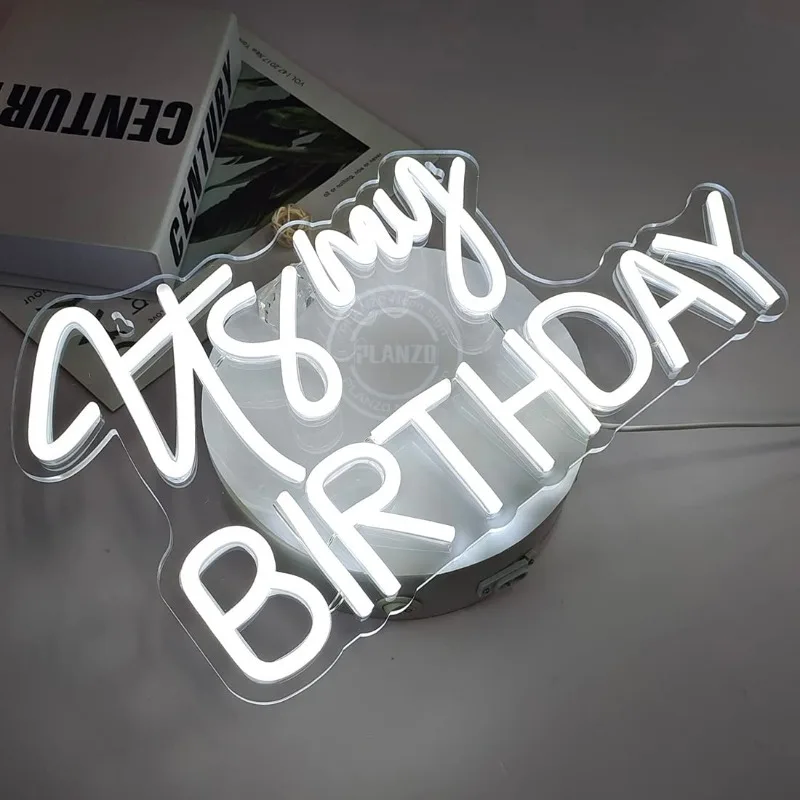 Светодиодный неоновый свет «это мой день рождения» - Фотография_2