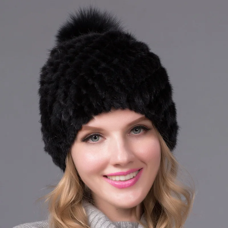 Новые европейские и американские норковые шапки с ананасами - Фотография_3