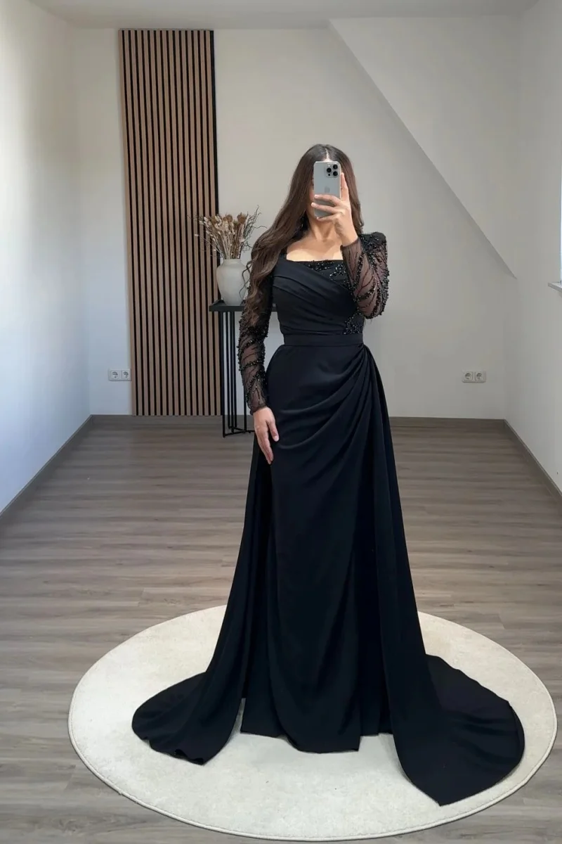 Annie черное свадебное платье элегантные - Фотография_4