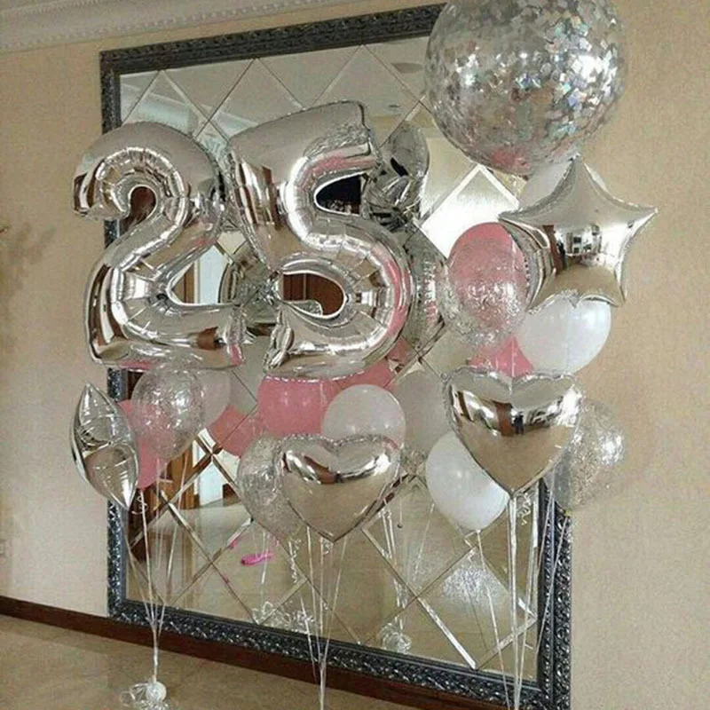 Многоцветный воздушный шар с большими цифрами - Фотография_6