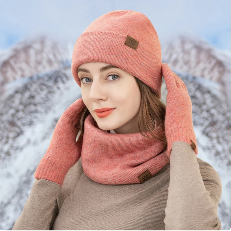 Мужская зимняя шапка шарф перчатки - Фотография_4