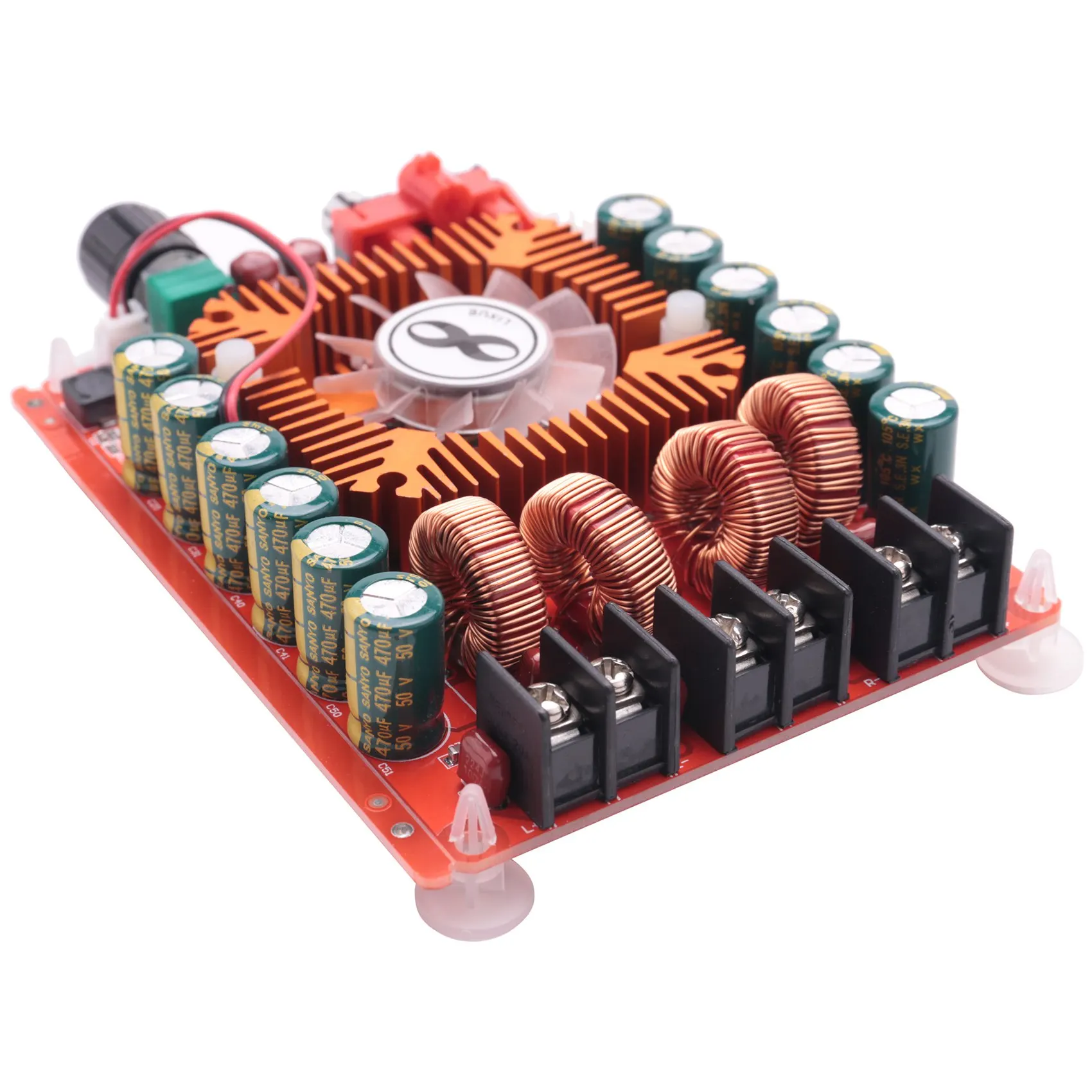 Плата двухканального аудиоусилителя tda7498e 2x160 вт - Фотография_3