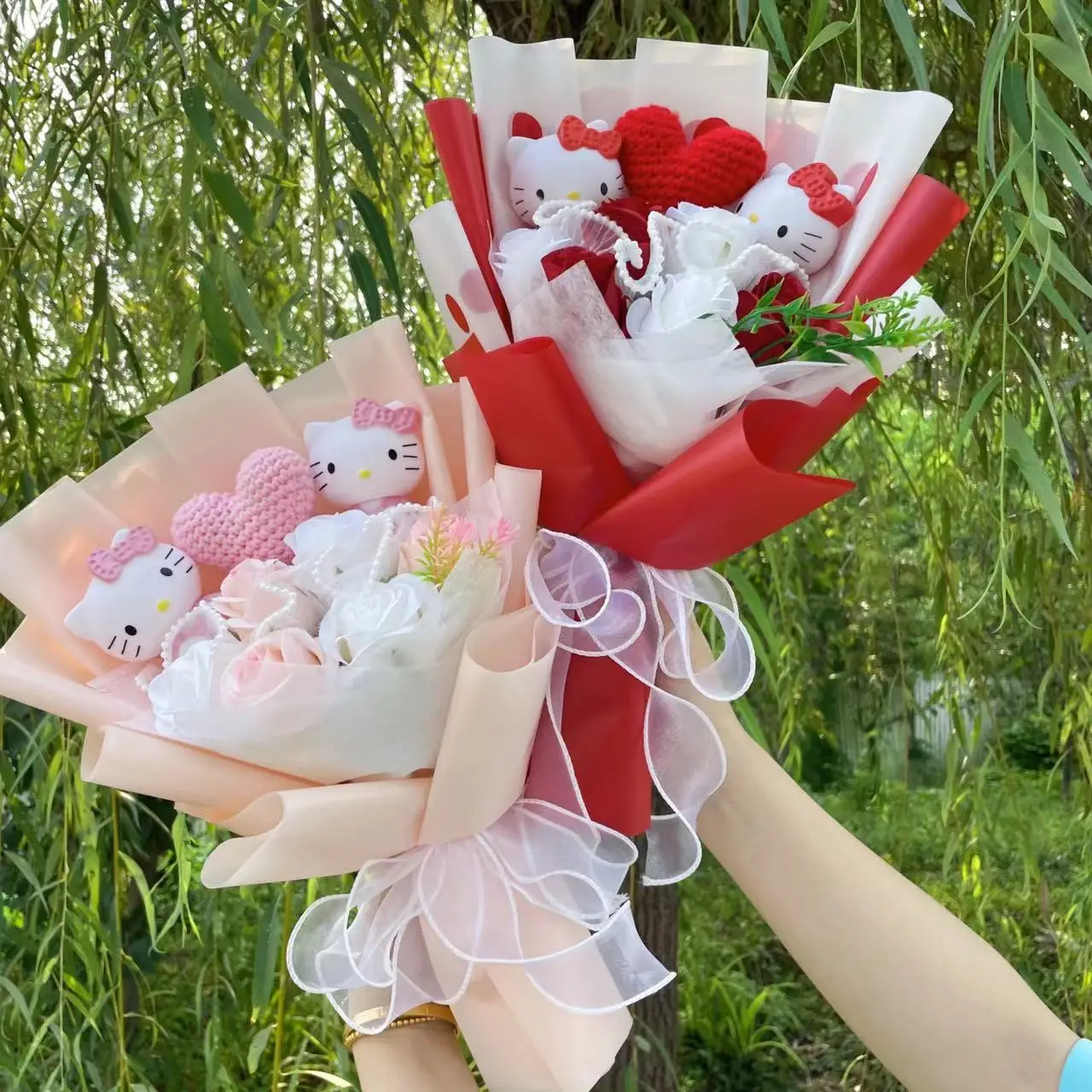 Kawaii hello kitty кошки куклы - Фотография_5