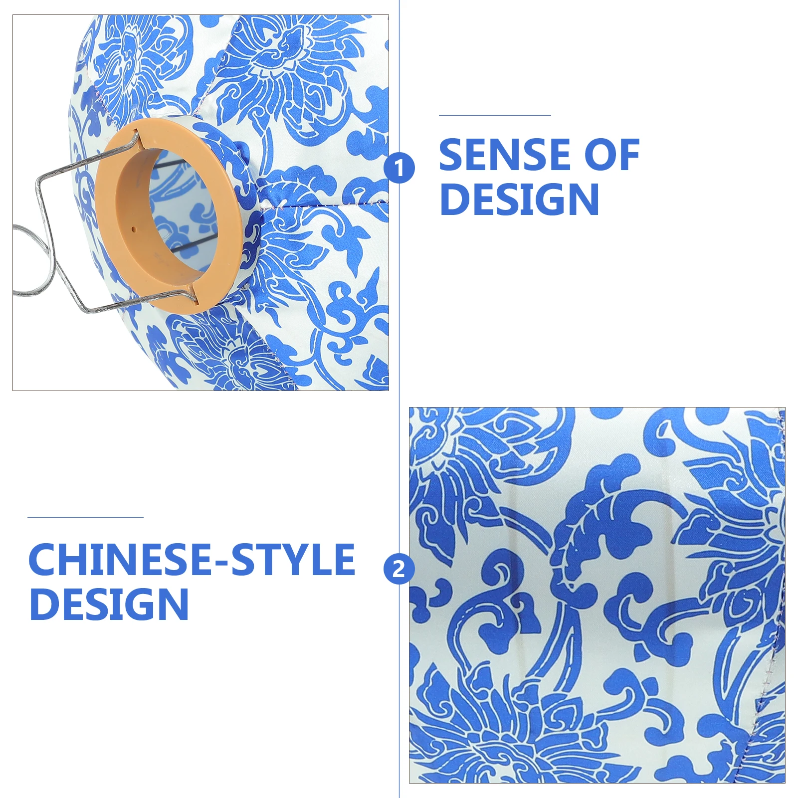 Синие и белые фарфоровые фонарики - Фотография_5