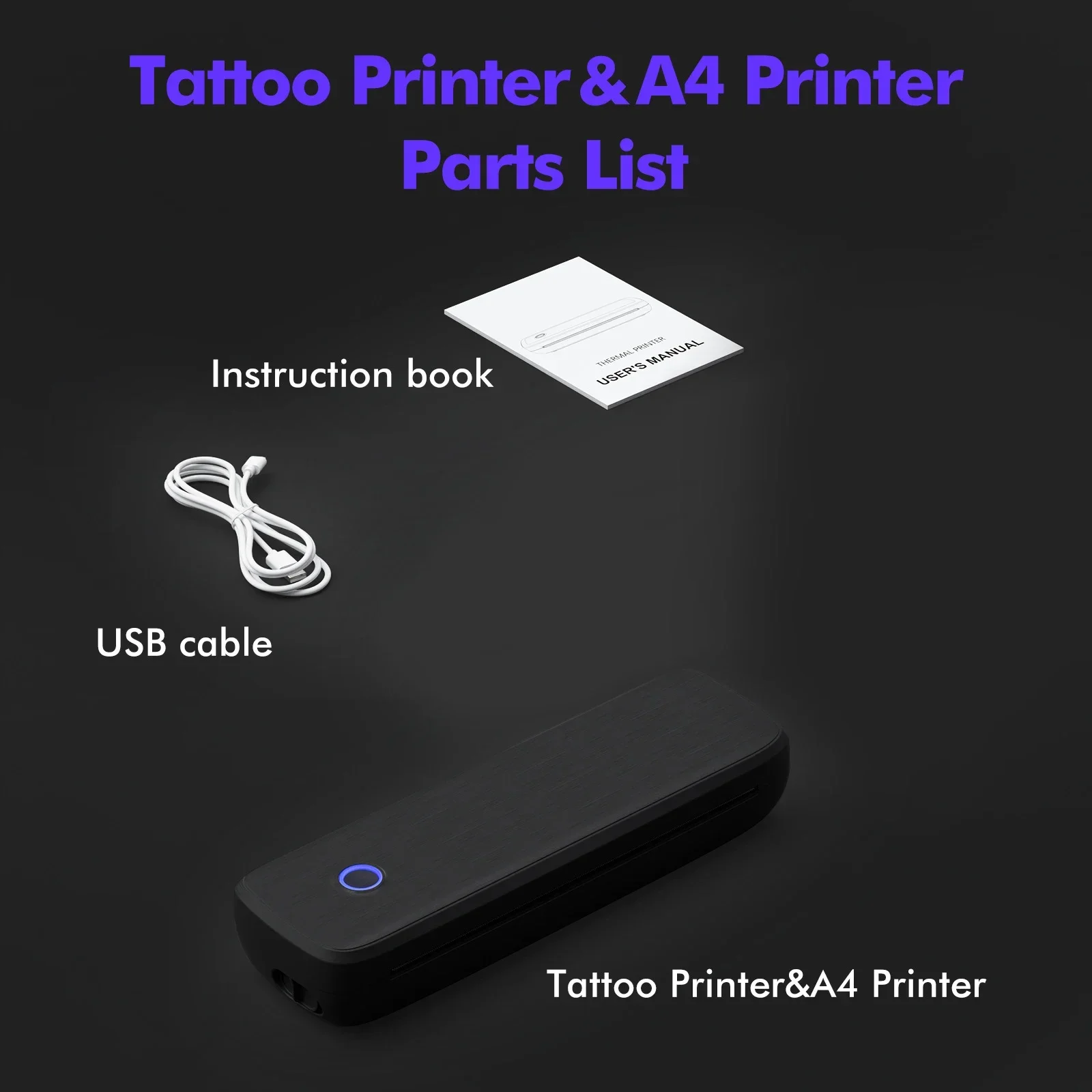 Термальная машина для татуировки bluetooth a4 - Фотография_6