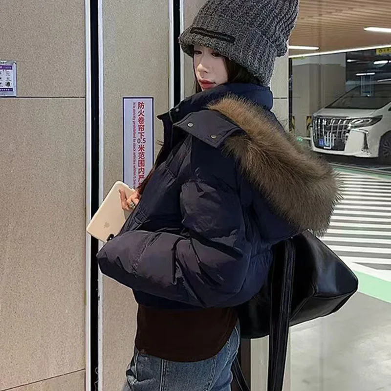Корейские парки с меховым воротником и капюшоном - Фотография_2