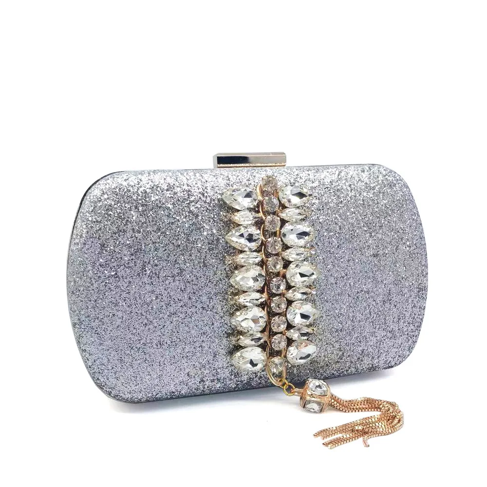 Новый стиль, расшитая блестками вечерняя сумка с бахромой и цепочкой - Фотография_4