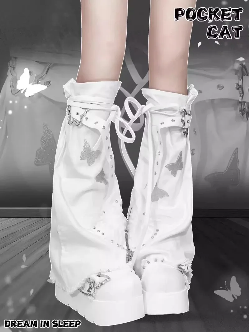 Японские оригинальные гетры y2k subculture в стиле лолиты - Фотография_3