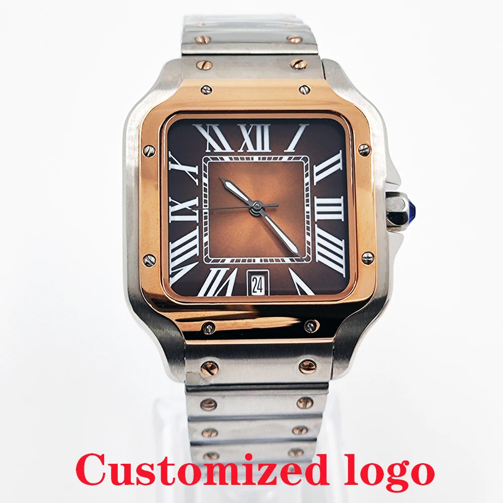 Часы nh35 квадратные мужские и женские часы - Фотография_3