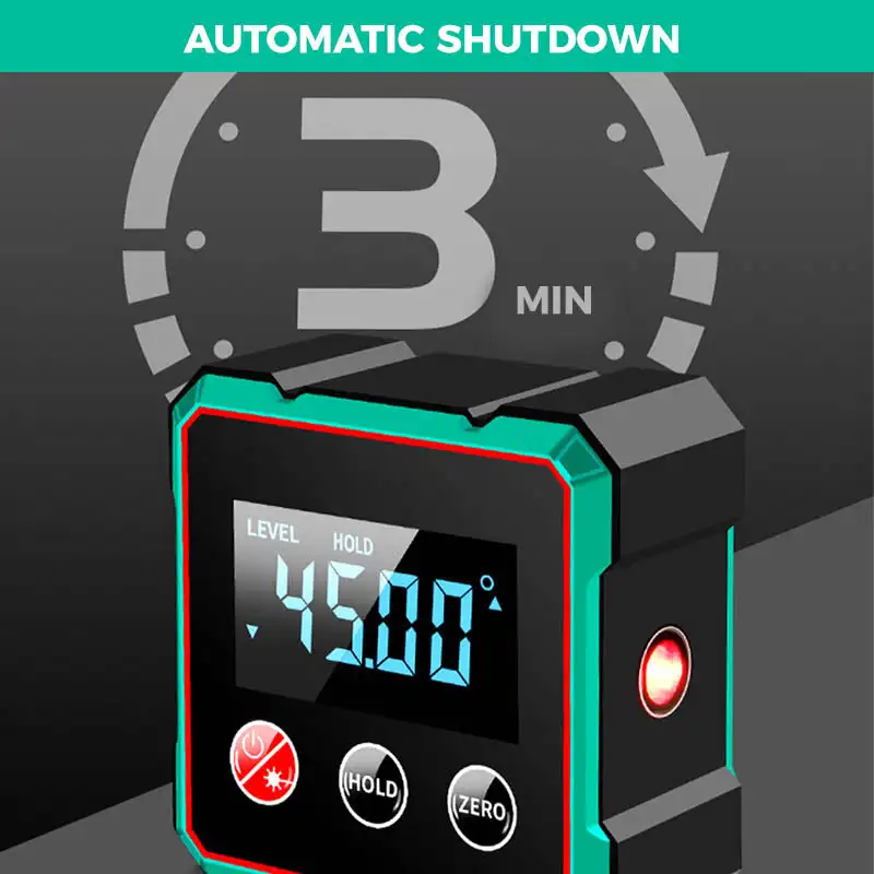 Магнитный цифровой угловой искатель с электронным лазерным датчиком - Фотография_6