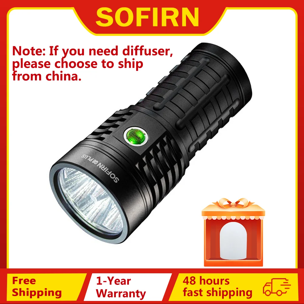 Супер мощный светодиодный фонарик sofirn q8 plus
