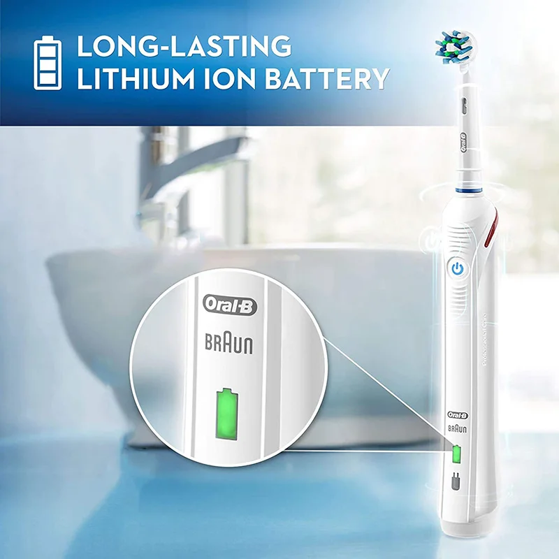 Электрическая зубная щетка oral b pro 4000 3d action - Фотография_5