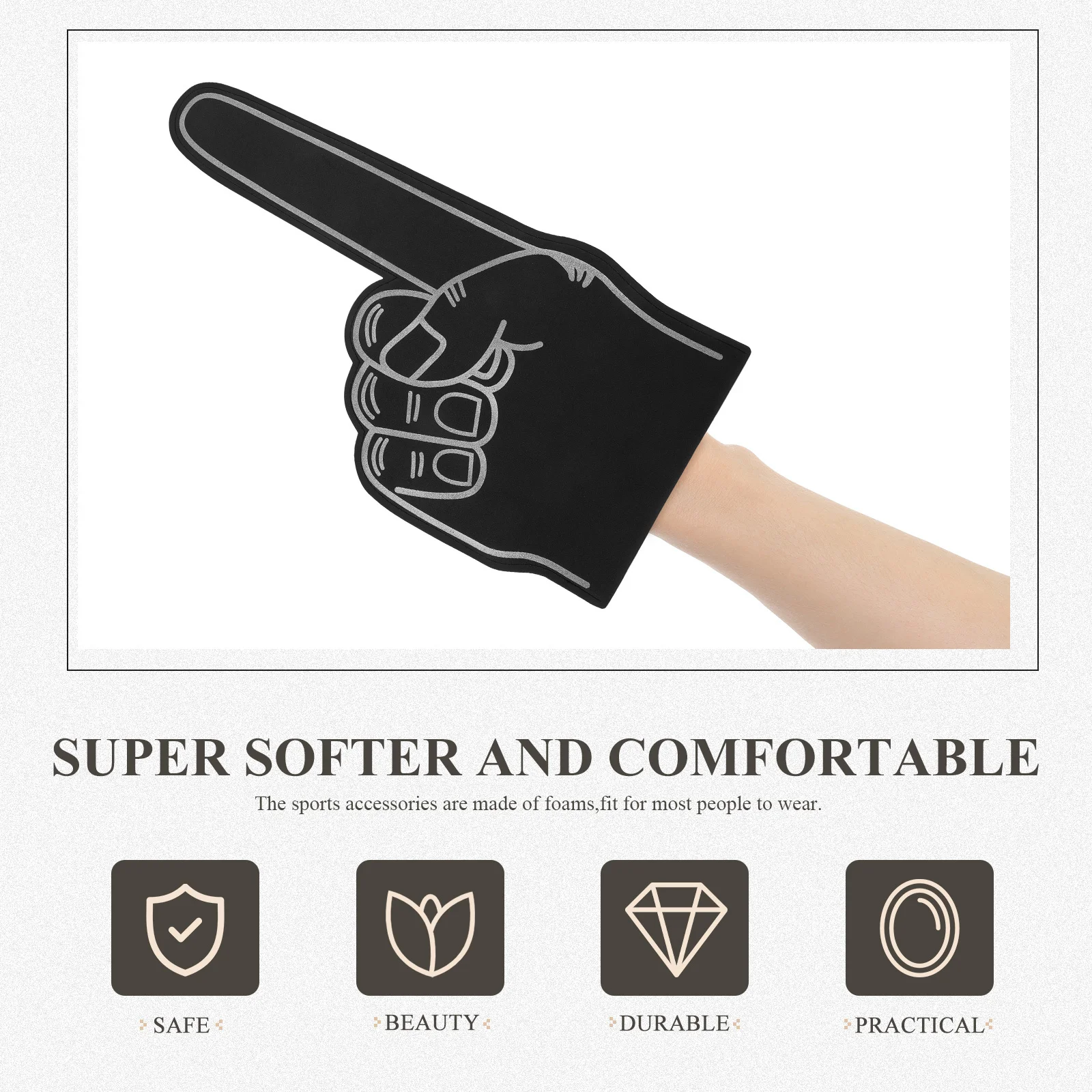 Многоразовые пенопластовые пальчики для черлидинга - Фотография_3