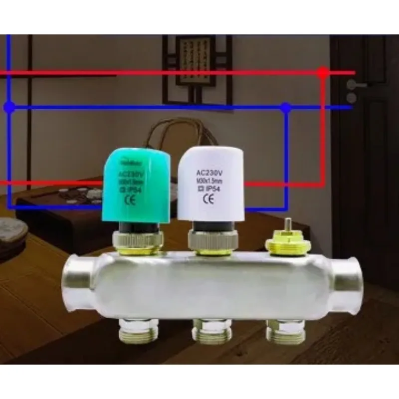 230 в 220 в нормально открытый электрический термопривод для коллектора - Фотография_3