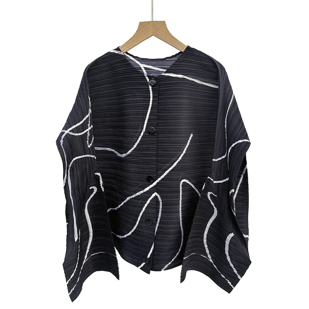 Плиссированная рубашка miyake premium sense - Фотография_3