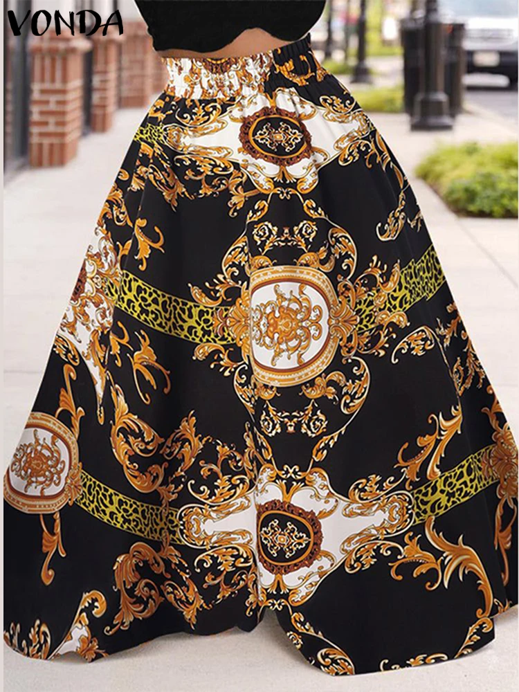 Женские юбки с винтажным принтом - Фотография_2