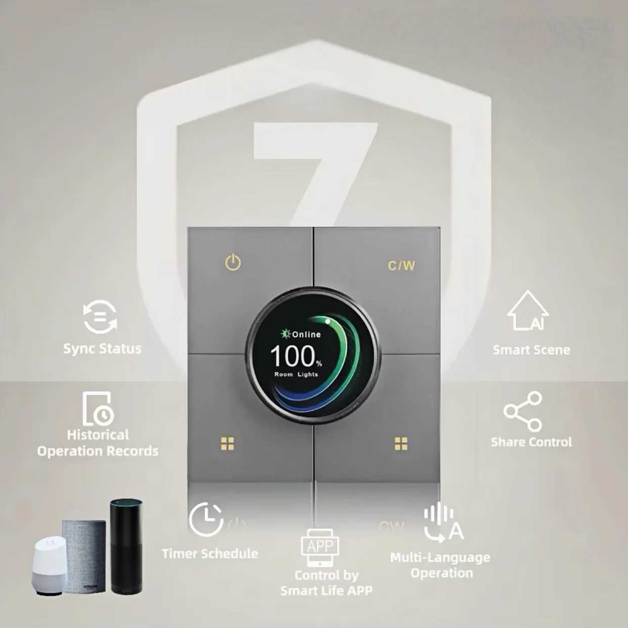X3 tuya smart knob dimming switch