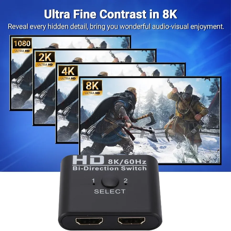 8k 60 гц hdmi-совместимый переключатель-сплиттер - Фотография_6