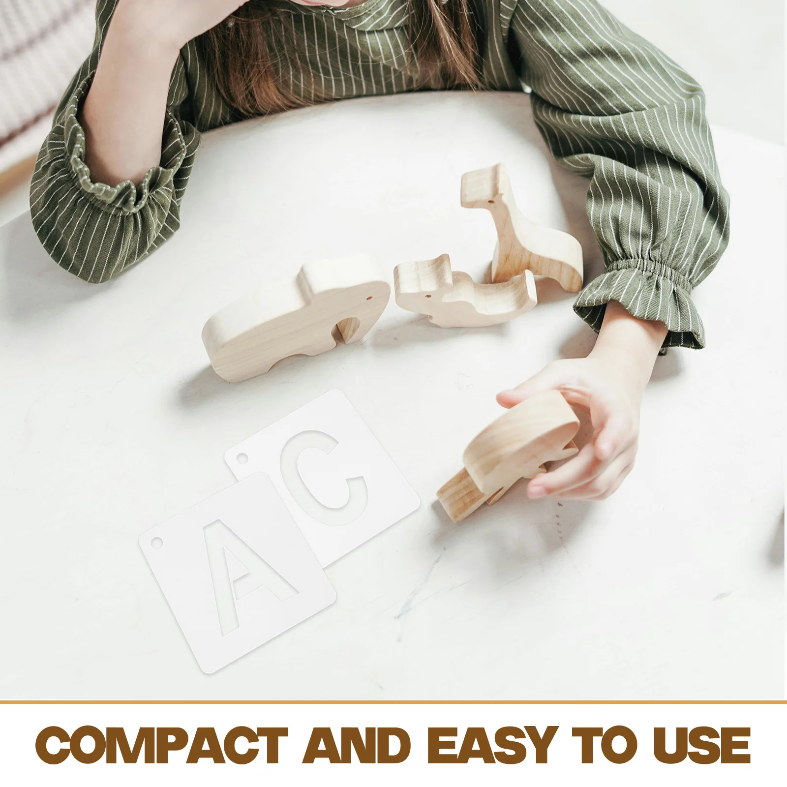 1 комплект, пластиковые трафареты с буквами алфавита - Фотография_5